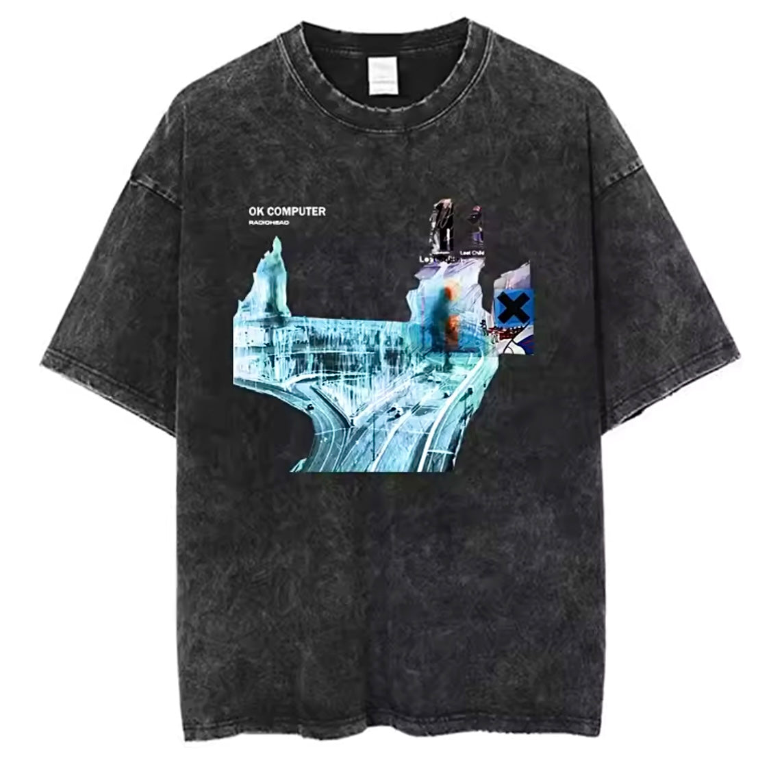 Radiohead Graphic T-Shirt - Cotton Oversized Tee – Distort Culture