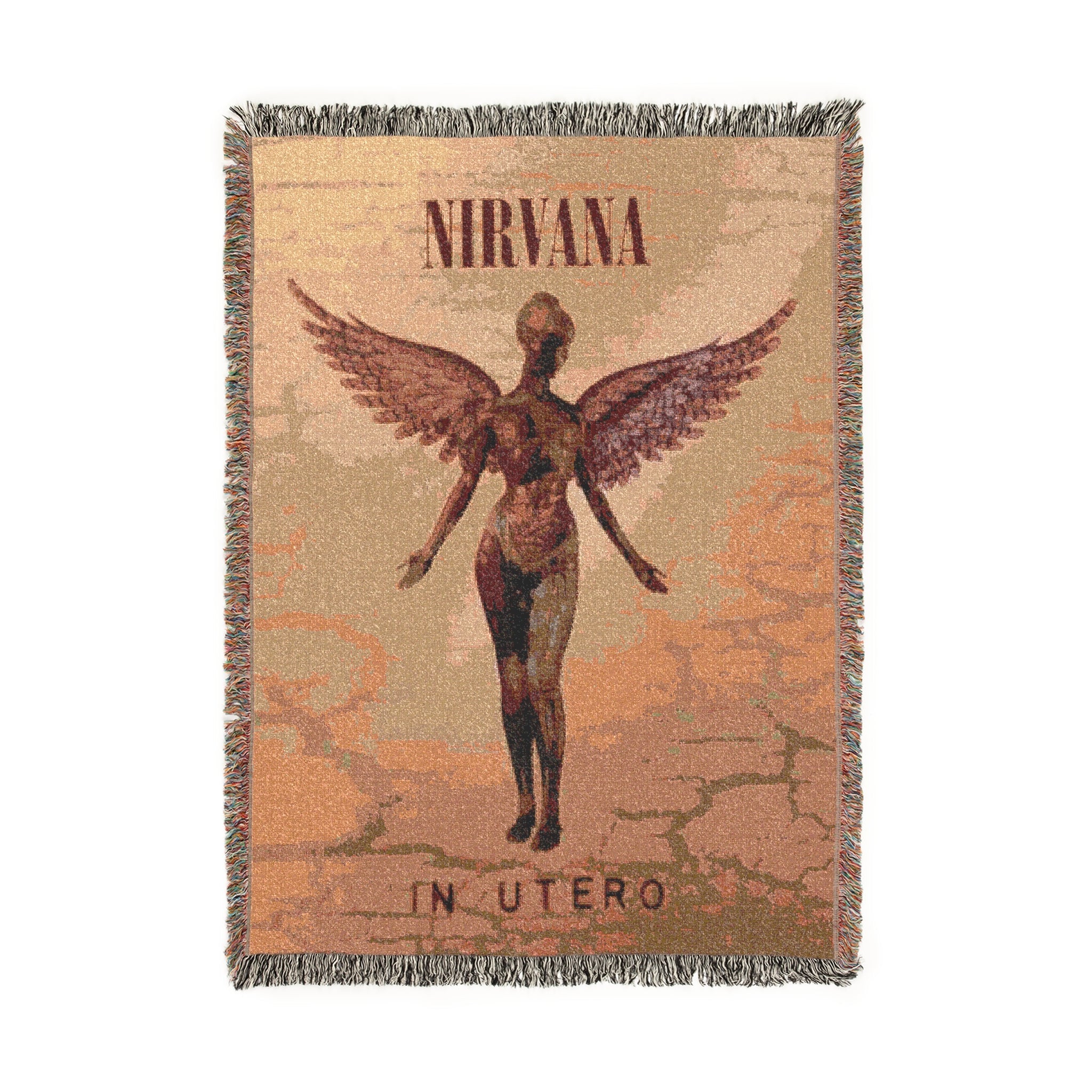 Nirvana "in Utero" Woven Blanket/Rug - 100% Cotton