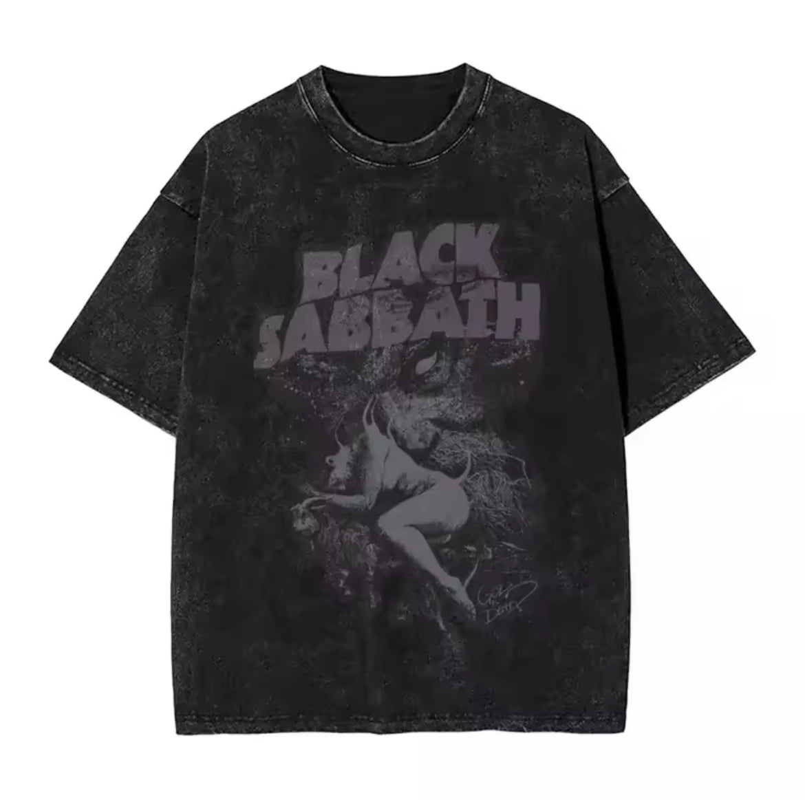 Black Sabbath Graphic T-Shirt - Cotton Oversized Tee