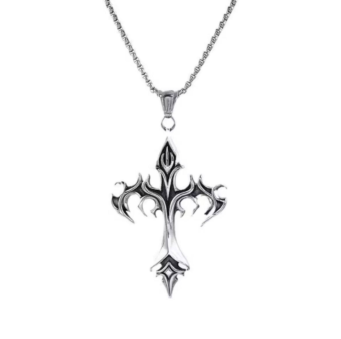 Flaming Cross Pendent