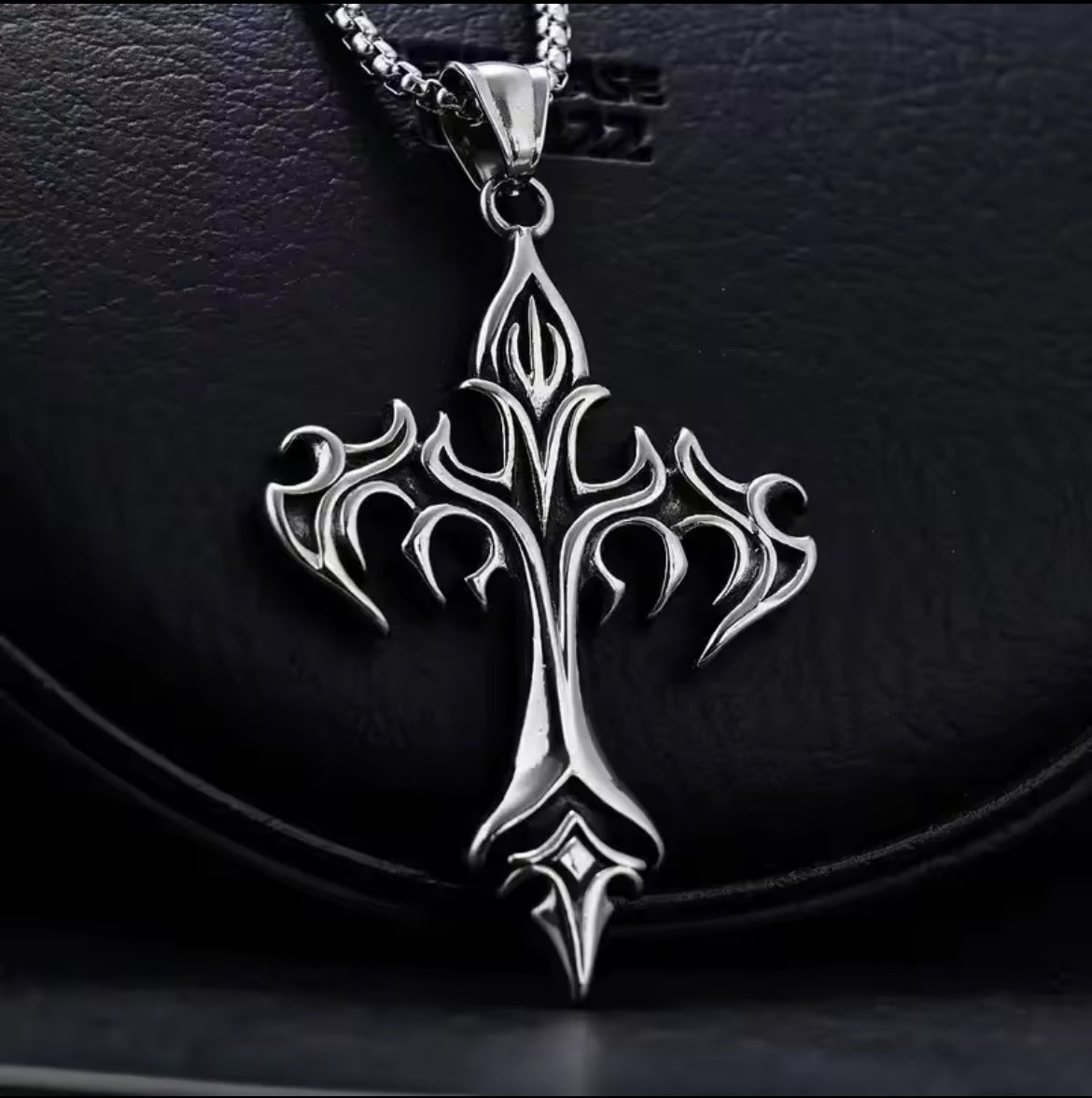Flaming Cross Pendent