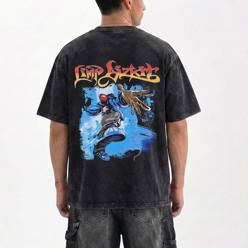 limp bizkit オフィシャル tシャツ XL Limp Bizkit Graphic T-Shirt - Cotton Oversized Tee – Distort Culture
