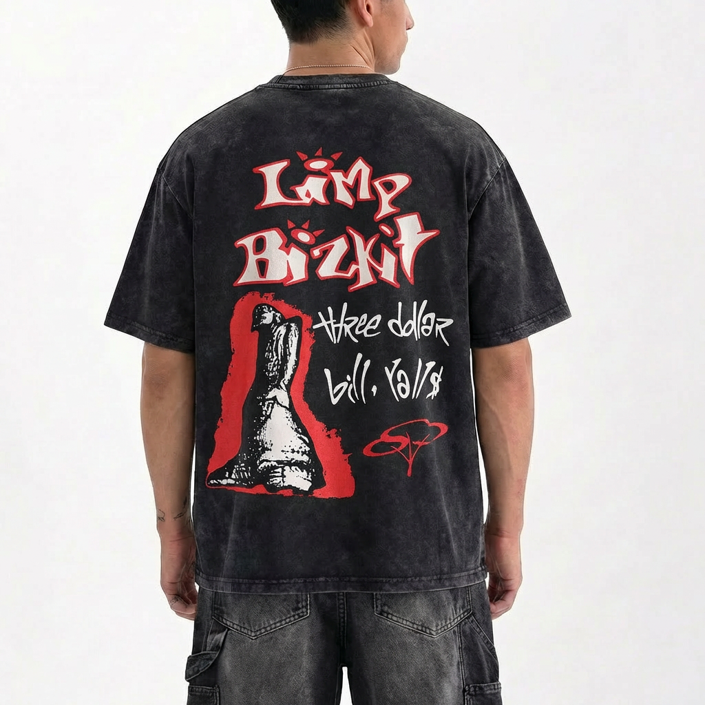 Limp Bizkit 90s グラフィックTシャツ Lサイズ 黒 Limp Bizkit Graphic T-Shirt - Cotton Oversized Tee – Distort Culture
