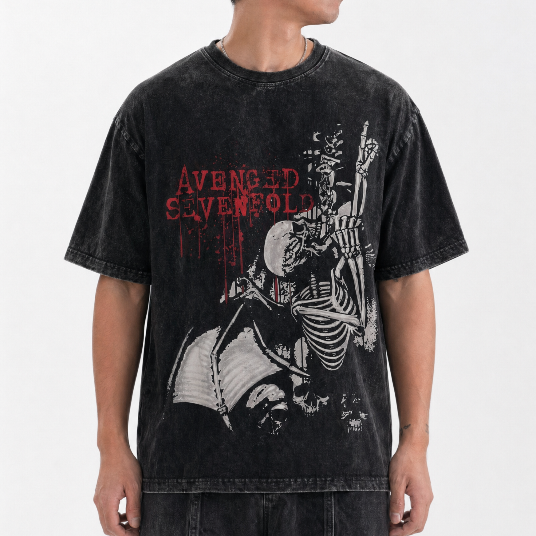 Avenged Sevenfold Graphic T-Shirt - Cotton Oversized Tee